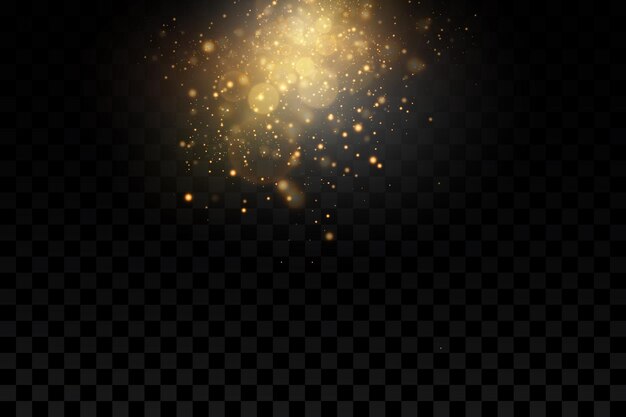 Luz de vector con brillo estrellado Efecto mágico Fondo de efectos de luz