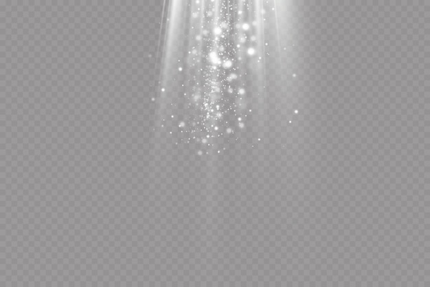 Luz de vector con brillo estrellado Efecto mágico Fondo de efectos de luz