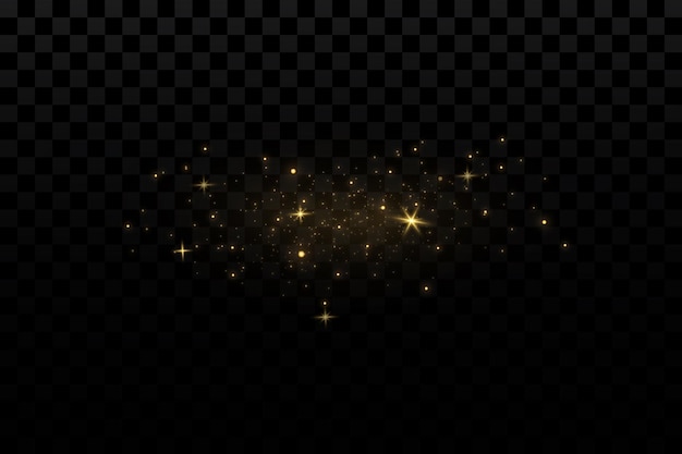 Luz de vector con brillo estrellado Efecto mágico Fondo de efectos de luz