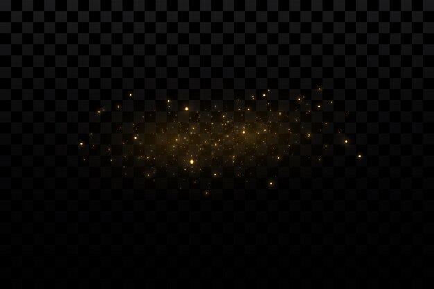 Luz vectorial con brillo estrellado Efecto mágico Fondo de efectos de luz