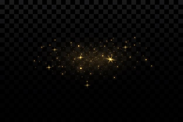 Luz vectorial con brillo estrellado Efecto mágico Fondo de efectos de luz