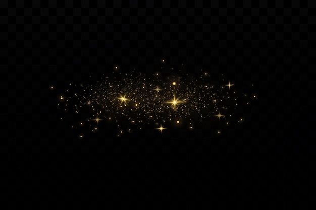 Luz vectorial con brillo estrellado Efecto mágico Fondo de efectos de luz