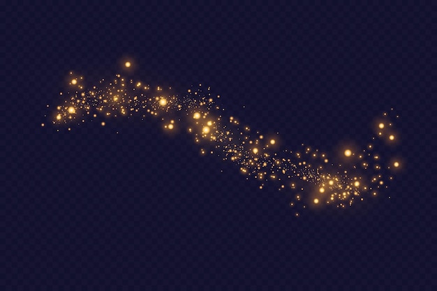 Luz vectorial con brillo estrellado Efecto mágico Fondo de efectos de luz