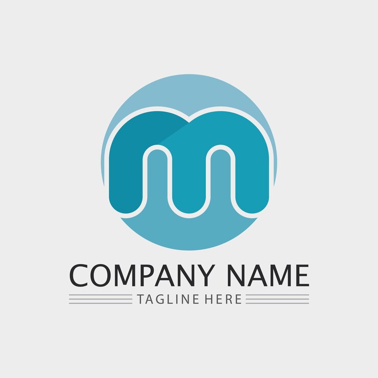 Vector m carta logo diseño vector identidad icono signo