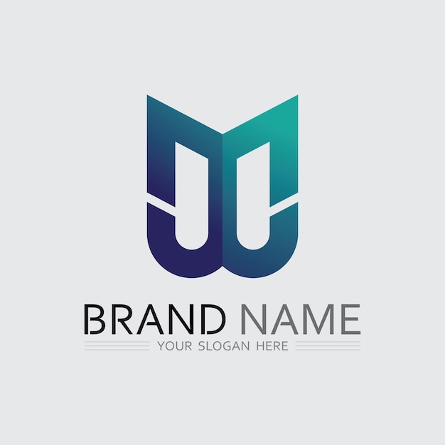 M carta logo diseño vector identidad icono signo