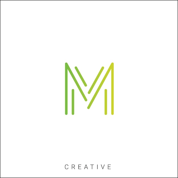 M Diseño creativo de logotipo Branding Diseño de logotipo Ilustración vectorial Diseño moderno Diseño de monograma