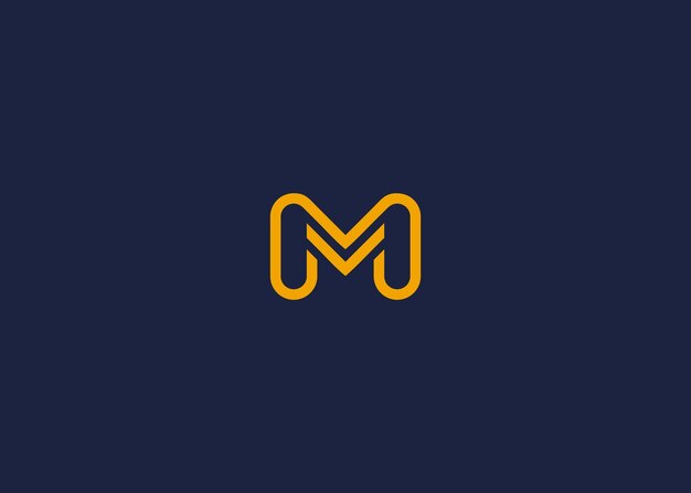 m diseño de íconos de logotipo diseño vectorial de plantillas de inspiración de letras