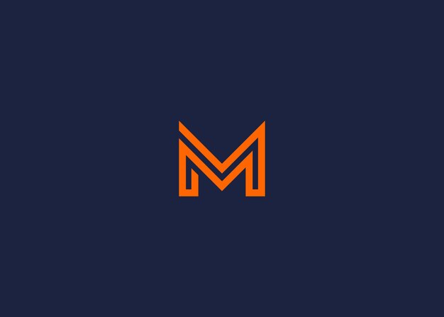 m diseño de íconos de logotipo diseño vectorial de plantillas de inspiración de letras