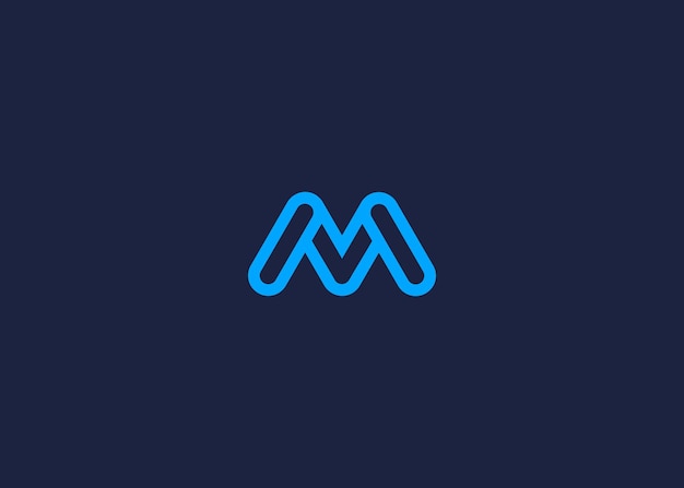 m diseño de íconos de logotipo diseño vectorial de plantillas de inspiración de letras