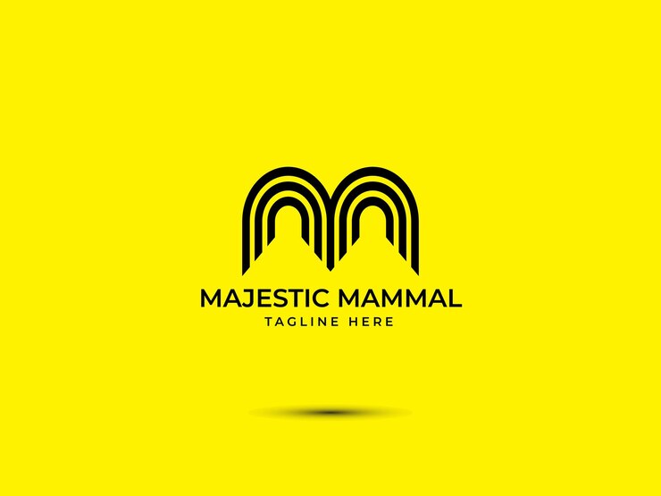 Vector m diseño de logotipo moderno