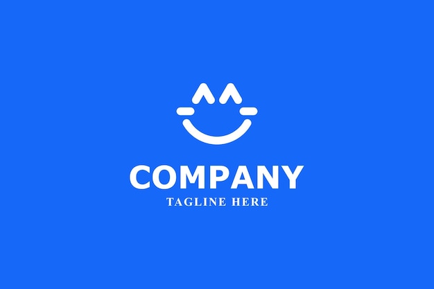 m la letra de la sonrisa es un logotipo moderno minimalista