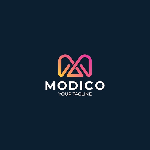 M Letter Logo Design Template