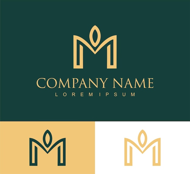 M Letter Logo Design Template