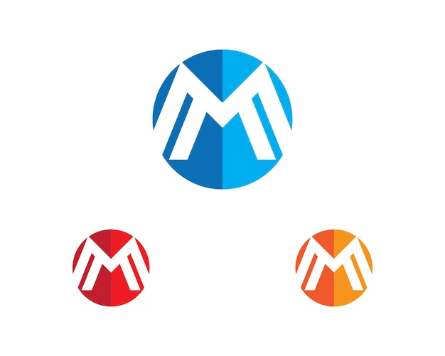 Vector m letter logo