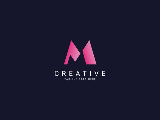 m logotipo de las letras modernas