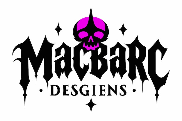 Macabre Magic Diseños Vector Ilustración amplificador Clipart