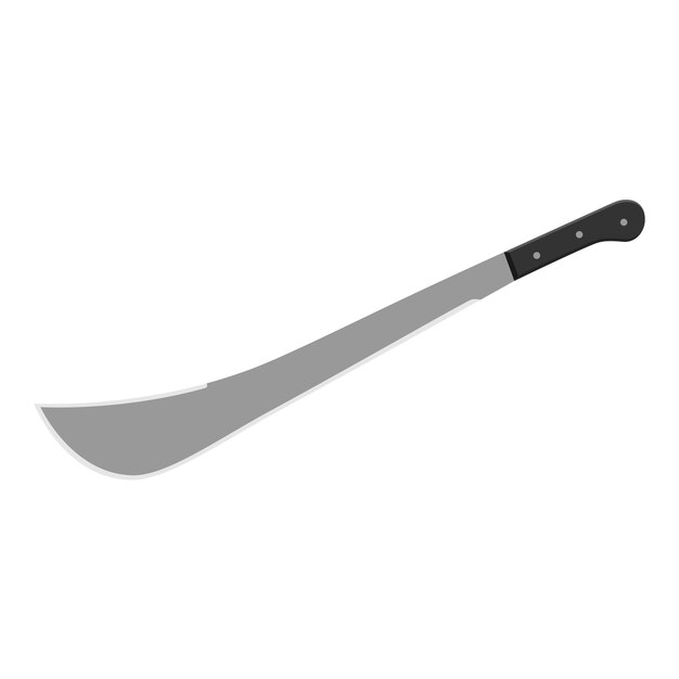 Machete vector aislado sobre fondo blanco