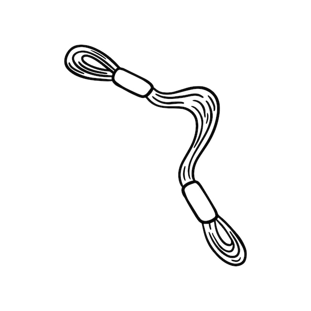 Madeja de hilo de hilo para bordar y costura hobby doodle dibujos animados lineales para colorear
