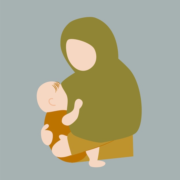 Madre amamantando a su bebé