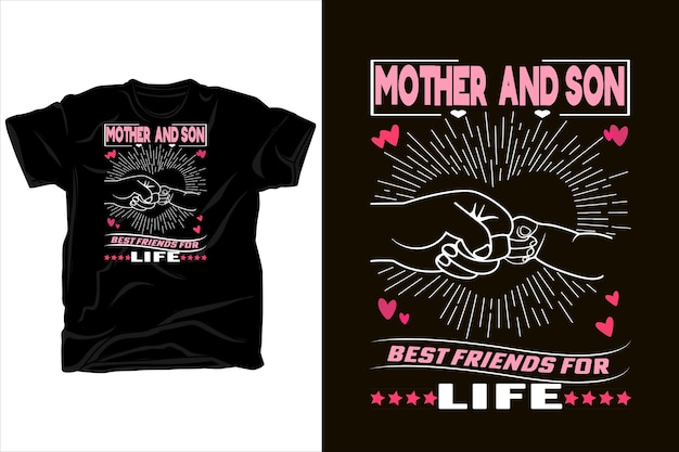 Madre e hijo mejores amigos de por vida camiseta