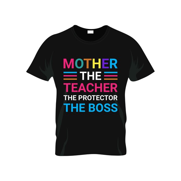 Madre la maestra la protectora la maestra jefe camiseta