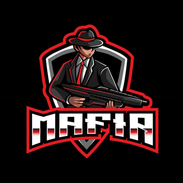 Mafia esport logo template