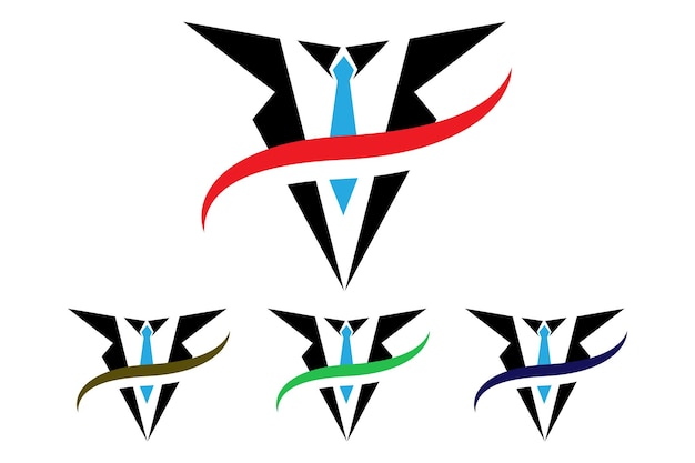 Mafia negra hombres esmoquin símbolo vector logo