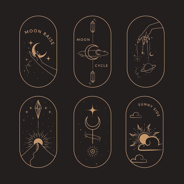Magia Celestial Ilustración Mística y Esotérica