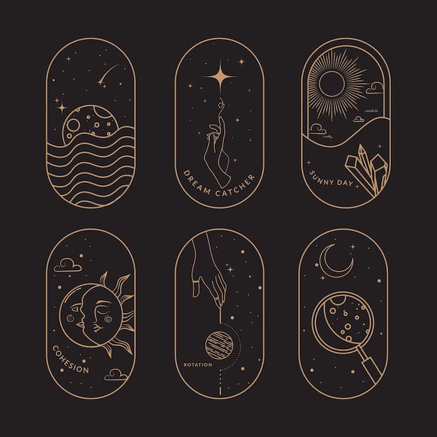 Magia Celestial Ilustración Mística y Esotérica