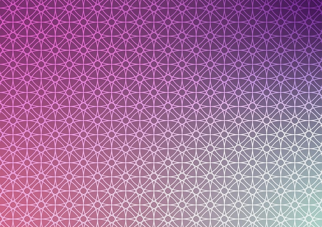 Magia círculo púrpura patrón de estrella línea gradiente diseño de triángulo fondo