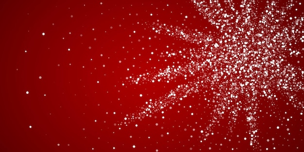 Vector la magia de la nieve cae en el fondo de navidad sutil