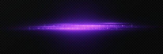 La magia del resplandor de la luz Neon luz horizontal Líneas láser de efecto especial