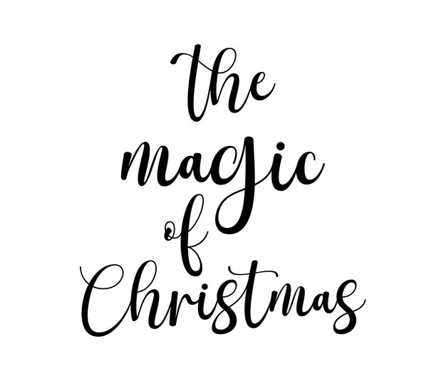 La magia de la tarjeta navideña de Navidad Ilustración vectorial de pancartas navideñas