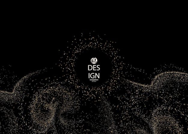 Una magnífica composición con un marco redondo un mosaico con un pequeño patrón ondulado