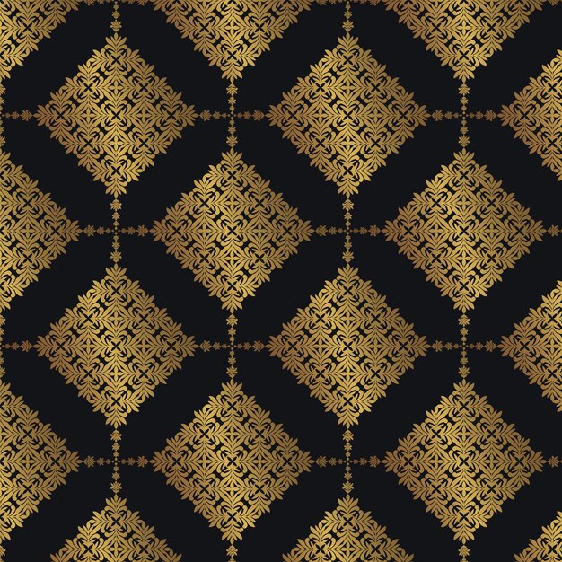 MAGNÍFICO DISEÑO DE FONDO DE PATRÓN DORADO