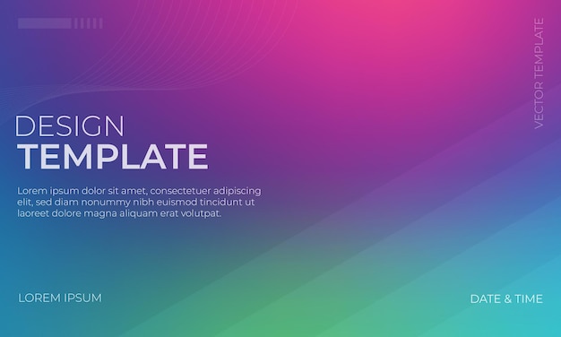 magnífico gradiente azul verde magenta para el diseño de fondo