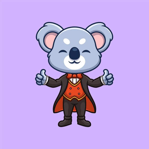El mago Koala es un dibujante lindo.