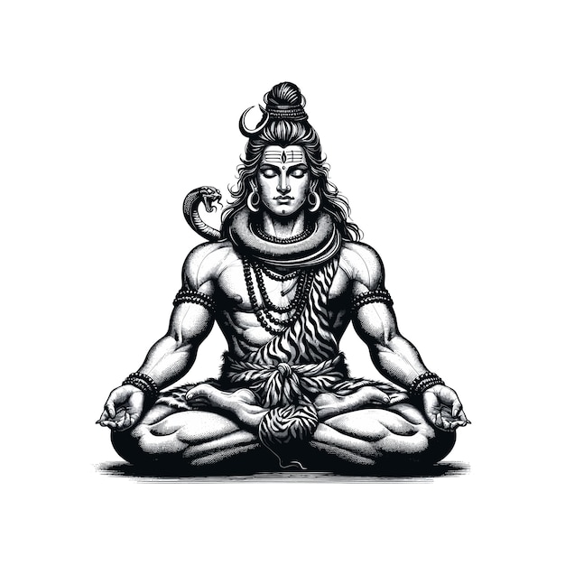 Maha Shivratri Shankar Mahadev el Señor Shiva en el samadhi