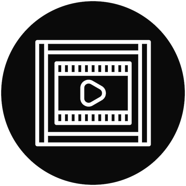Mainstream Ilustración del icono vectorial de películas del conjunto de iconos de cine