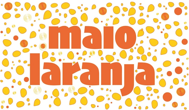 Maio laranja el 18 de mayo es el día nacional contra la explotación del abuso infantil en brasil banner de redes sociales