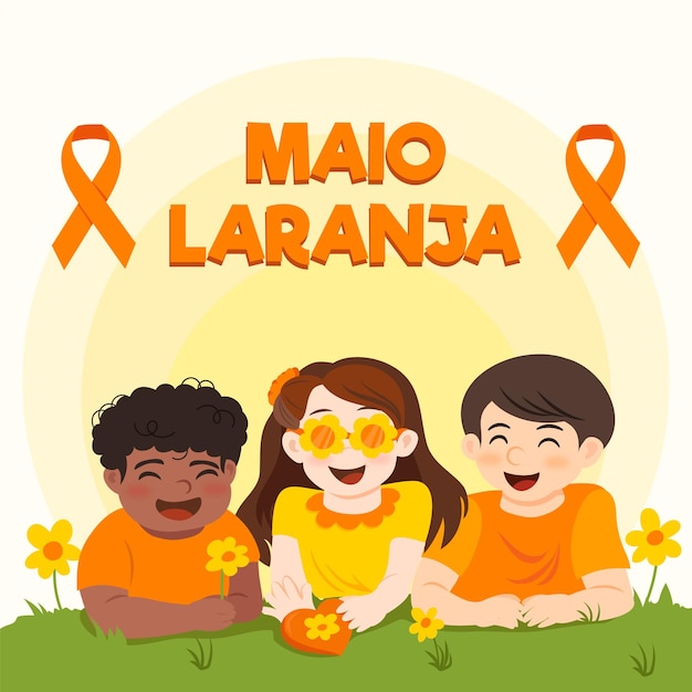 Maio laranja campaña contra la investigación de la violencia infantil 18 de mayo