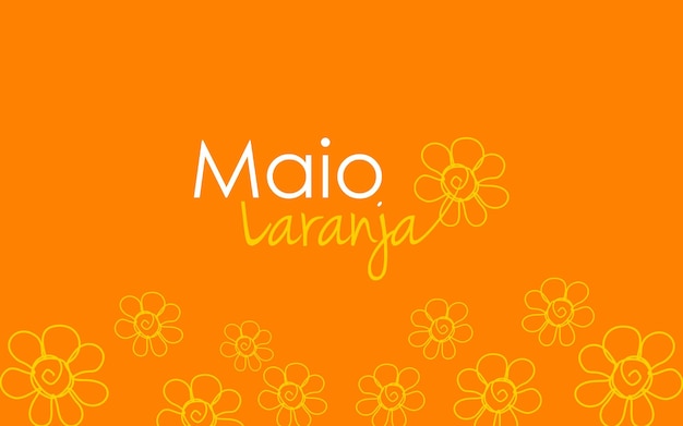 Vector maio laranja fondo naranja