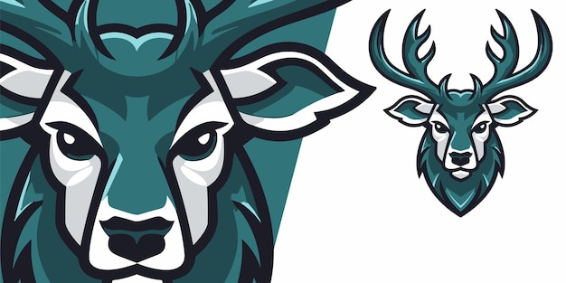 Majestic Deer Mascot Eleve la identidad de su equipo con un logotipo moderno para deportes y deportes electrónicos