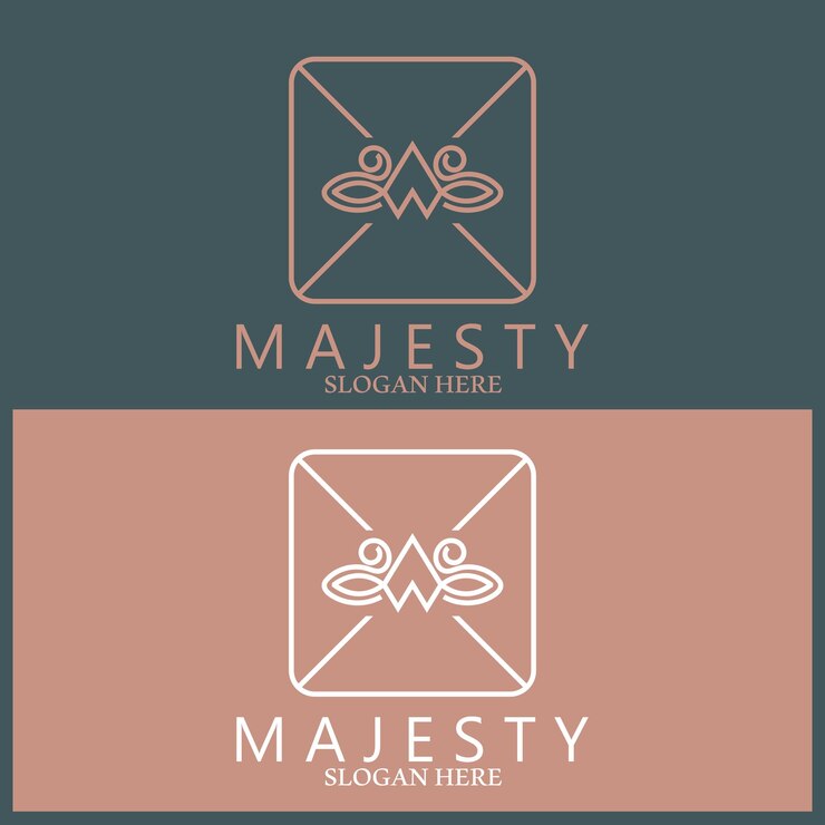 Vector majesty logo y plantilla de icono de vector