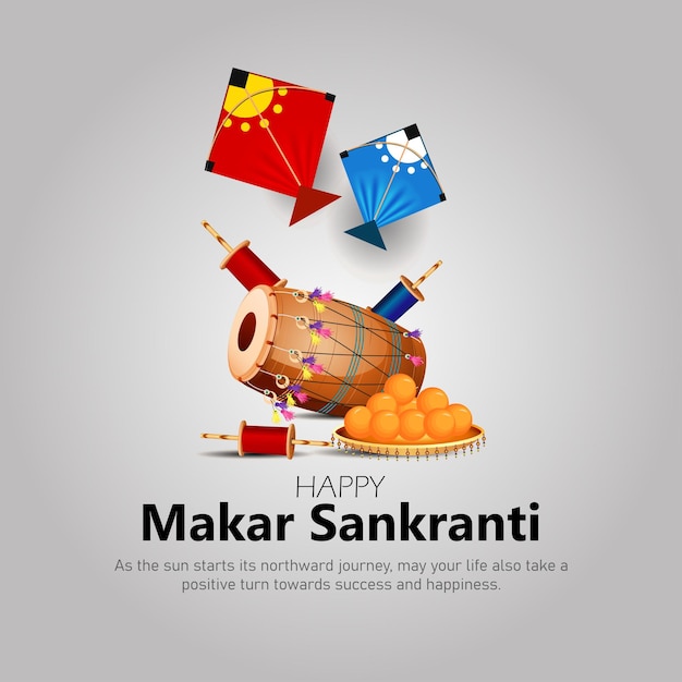 Makar Sankranti es un festival hindú de la cosecha celebrado en toda la India y se observa con el vuelo de cometas
