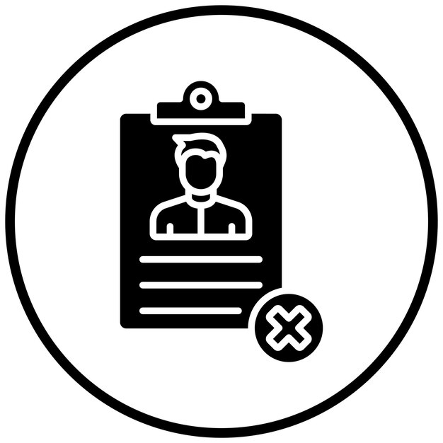 Mal estilo del icono del currículum