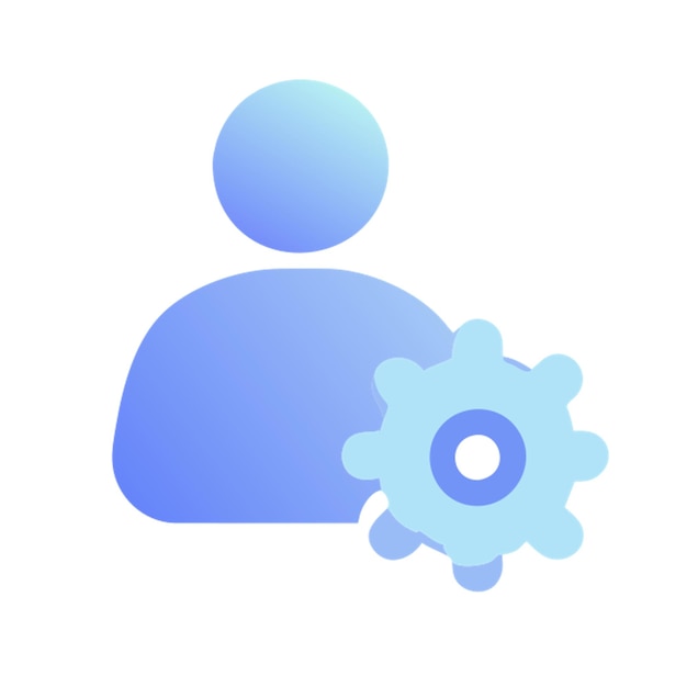 Mal manejo del icono de formas de color gradiente