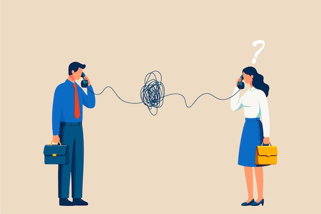 La mala comunicación y los malentendidos crean confusión en el trabajo