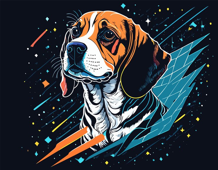 Vector malamute de alaska silhueta de pastor alemán diseño de perro alopecia ilustración de perro dibujo de animal