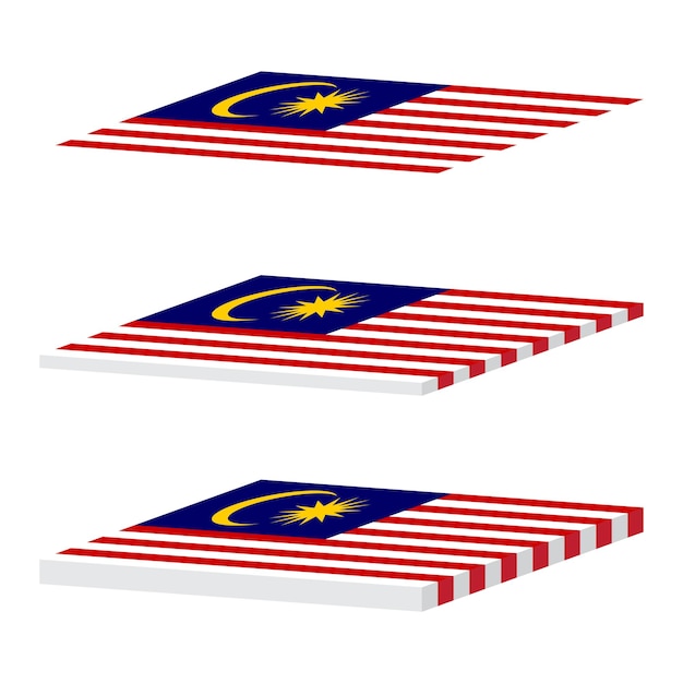 Malasia bandera vector